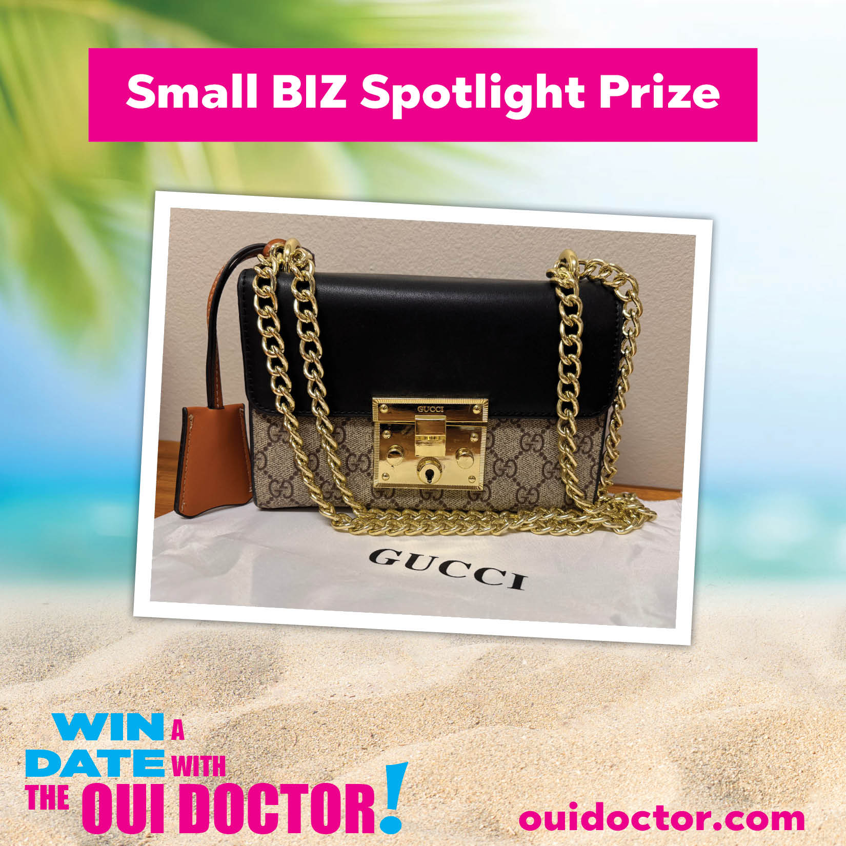 Featured image for “Gucci bag! It’s a dupe, but you’d never know! $300, donated by Kristen Roohani. Brand new in bag!”