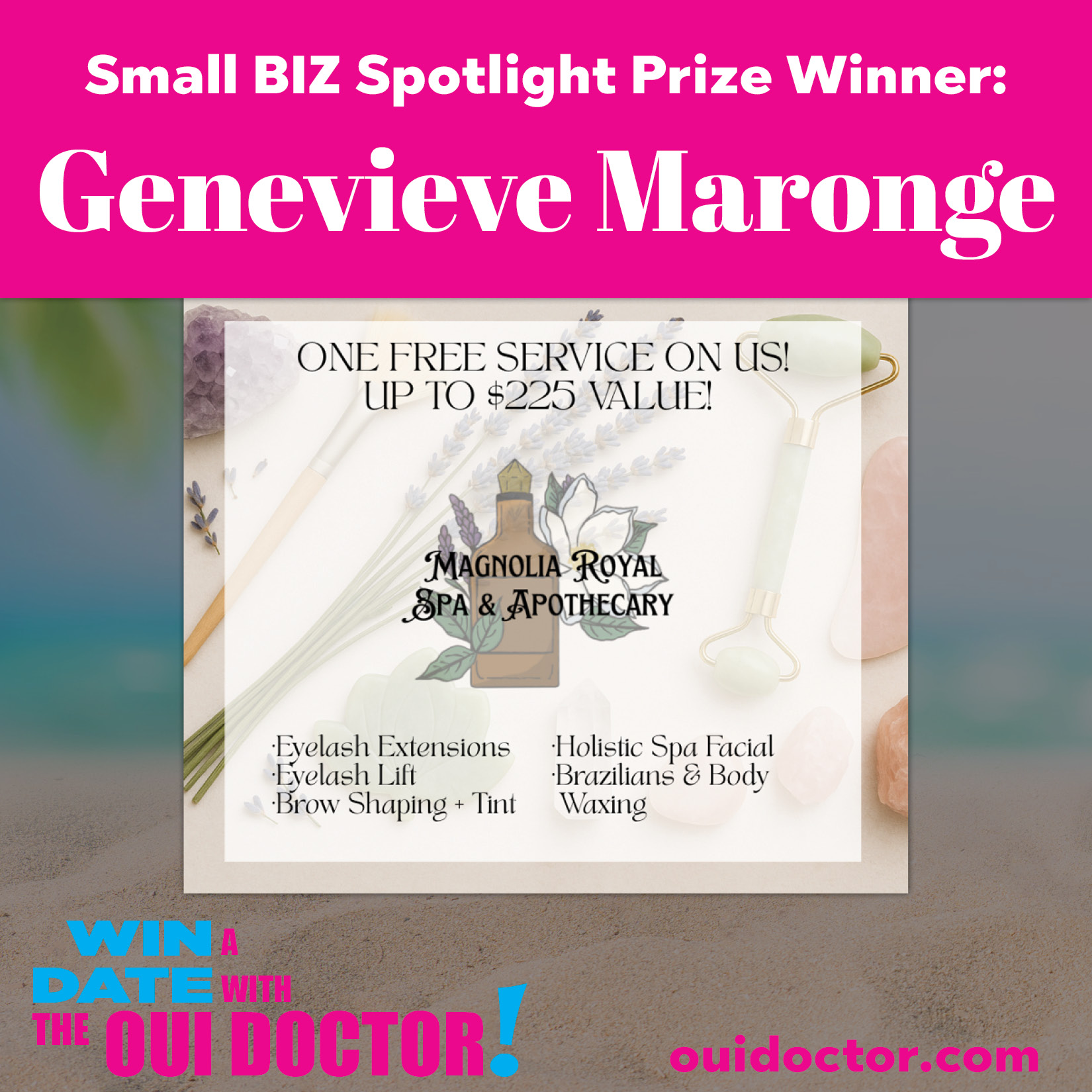 Featured image for “One Free Service from Magnolia Royal Spa + Apothecary. Value $200! Donated by Mariah Harris.”
