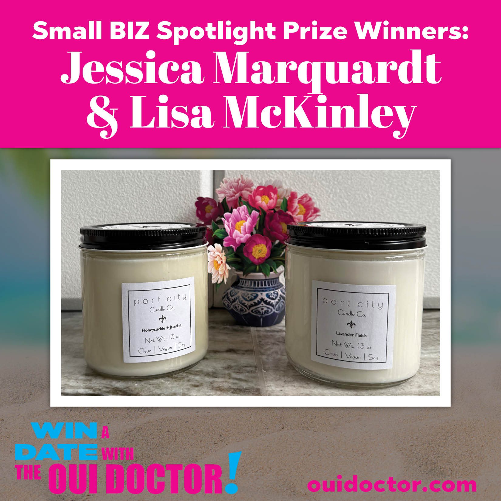 Featured image for “Port City Candle Company: set of hand-poured clean vegan candles. $60”